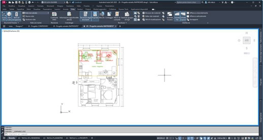 Comando OCMP di GstarCAD e raffronto disegno per gialli e rossi.